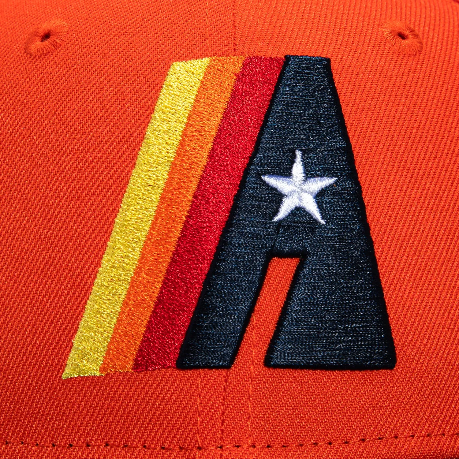 New Era 59Fifty Houston Astros 60th Anniversary Patch Concept Hat - Orange, Navy
