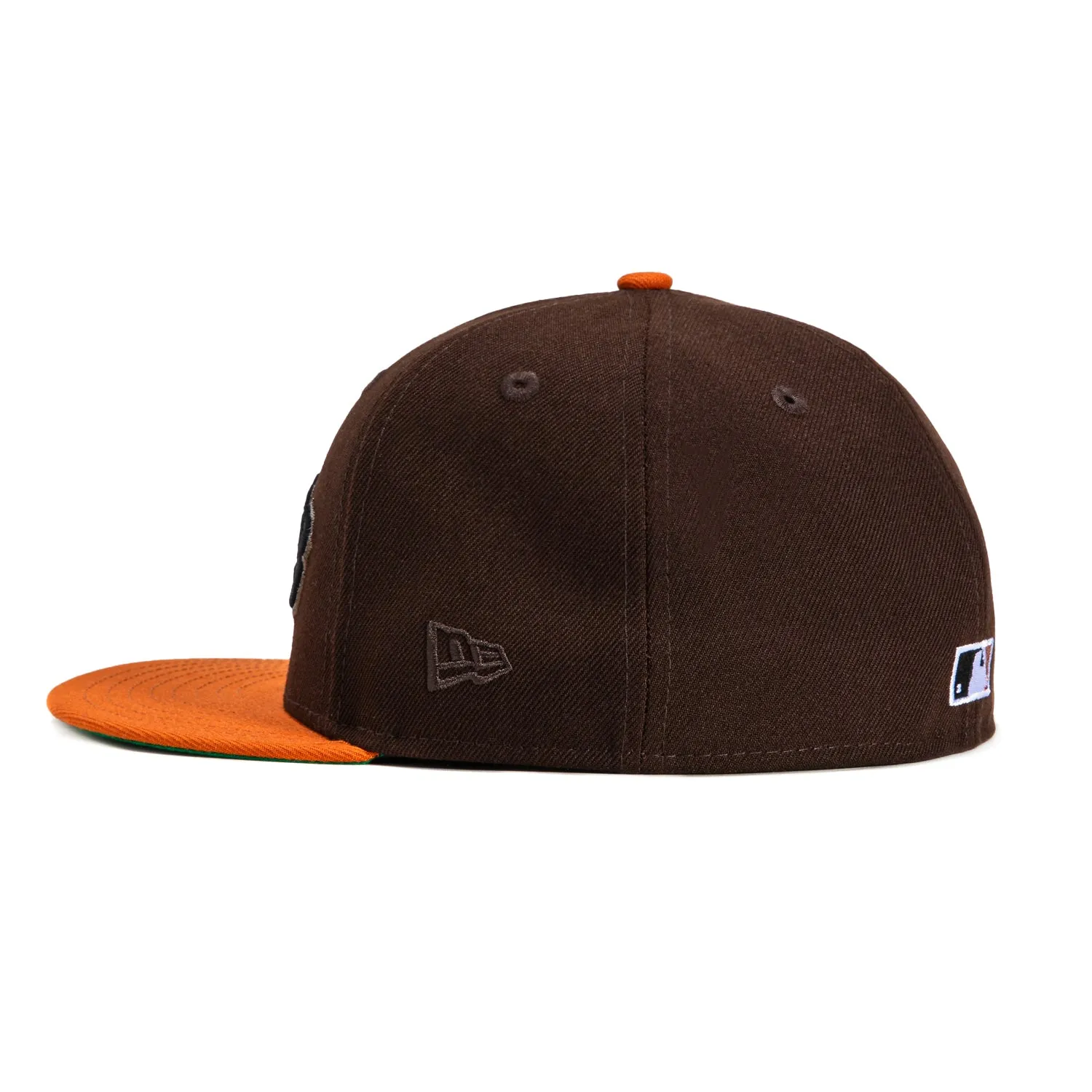 New Era 59Fifty San Francisco Giants 2007 All Star Game Patch Word Hat - Brown, Burnt Orange