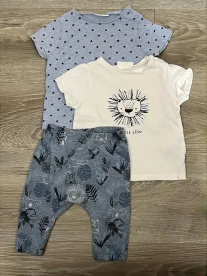 Next Lion t-shirts & Leggings 3-6m