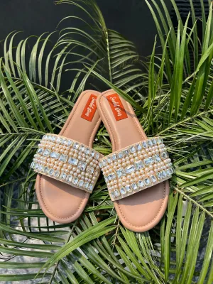 Pearl Elegance Embellished Flats