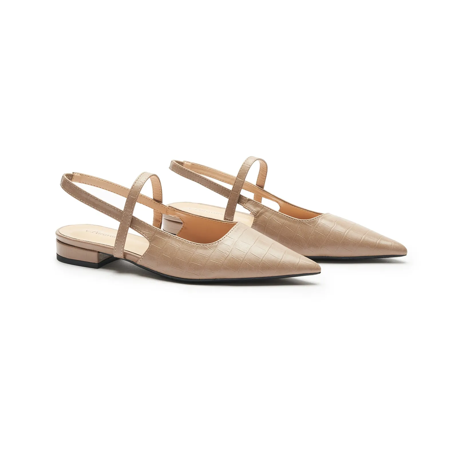 Pointed Toe Slingback Flats (Freya)