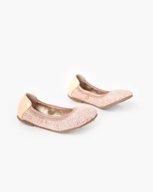 Poppies Catie Ballet - Peach Glitter Combo