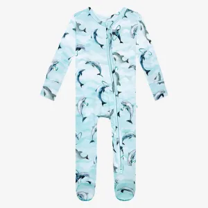 Posh Peanut Skipper Footie with Zipper