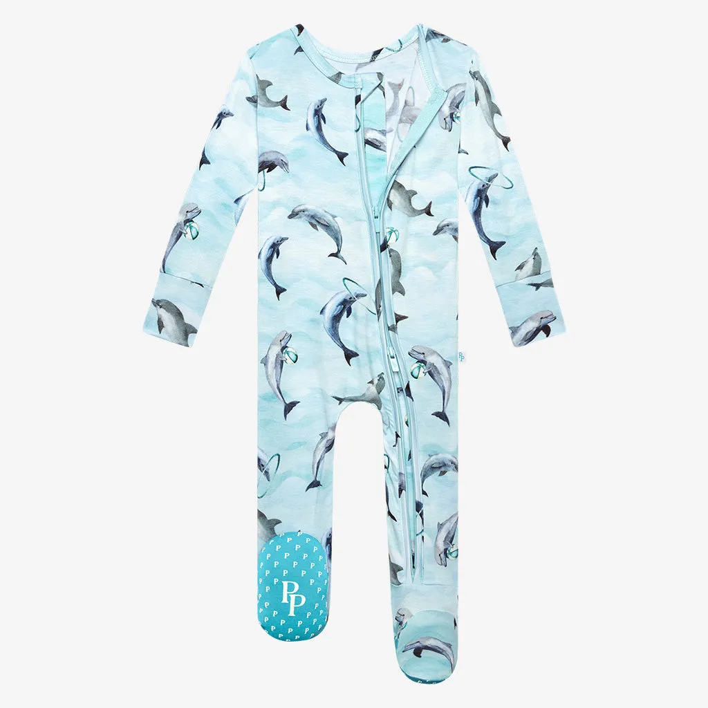 Posh Peanut Skipper Footie with Zipper