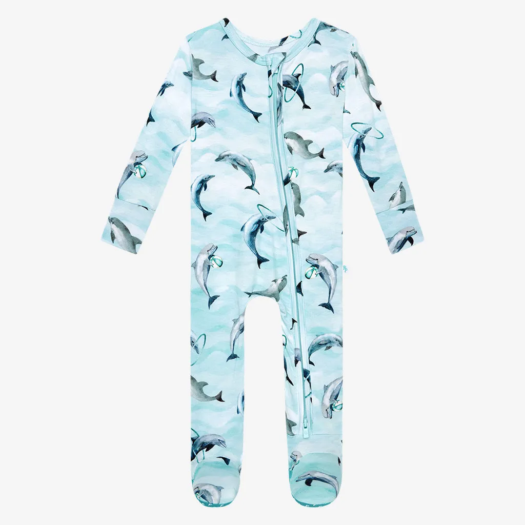 Posh Peanut Skipper Footie with Zipper