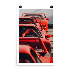 Quattro Ferrari F40 Print