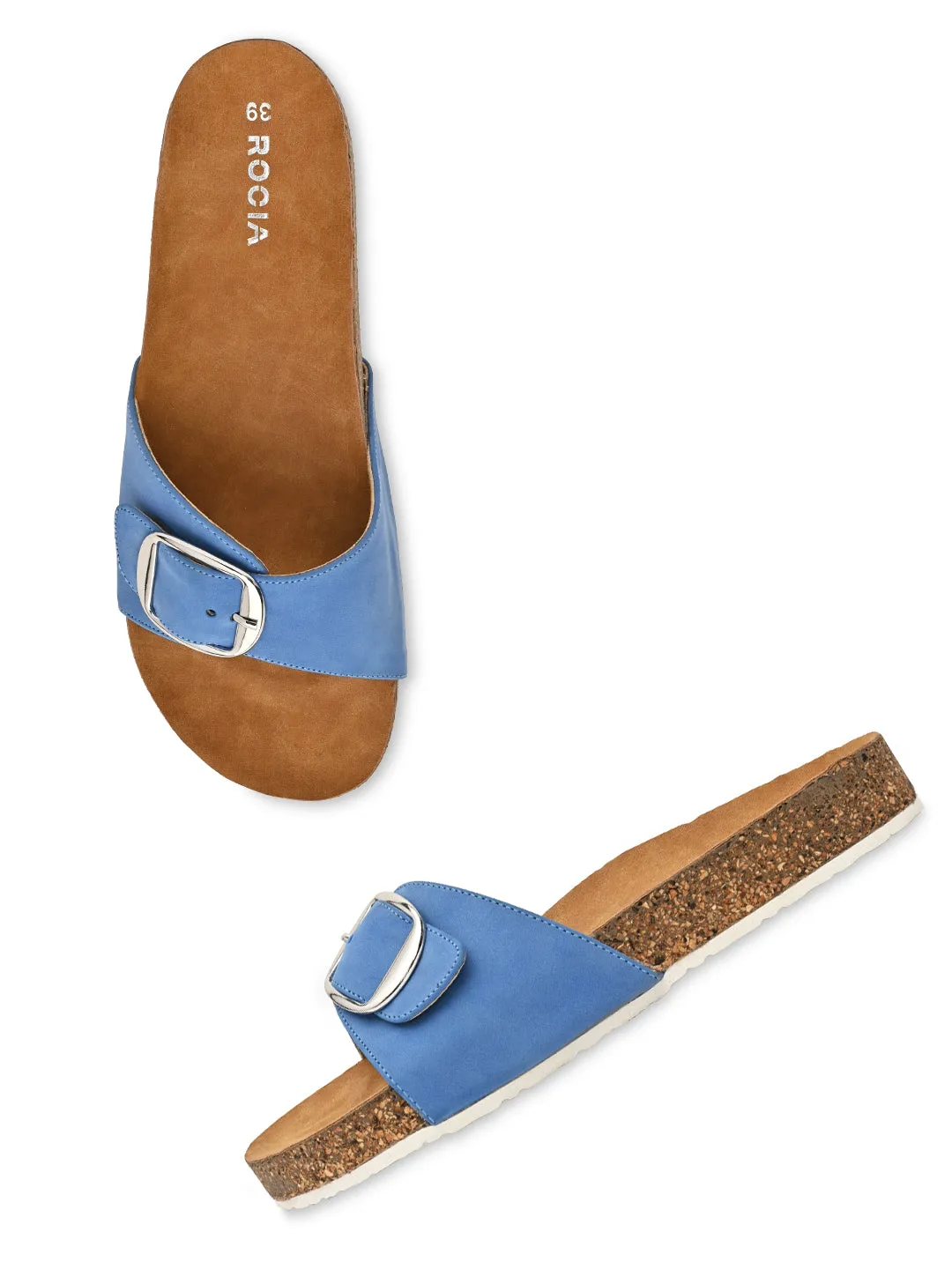 Rocia By Regal Blue Women Casual Flat Sliders