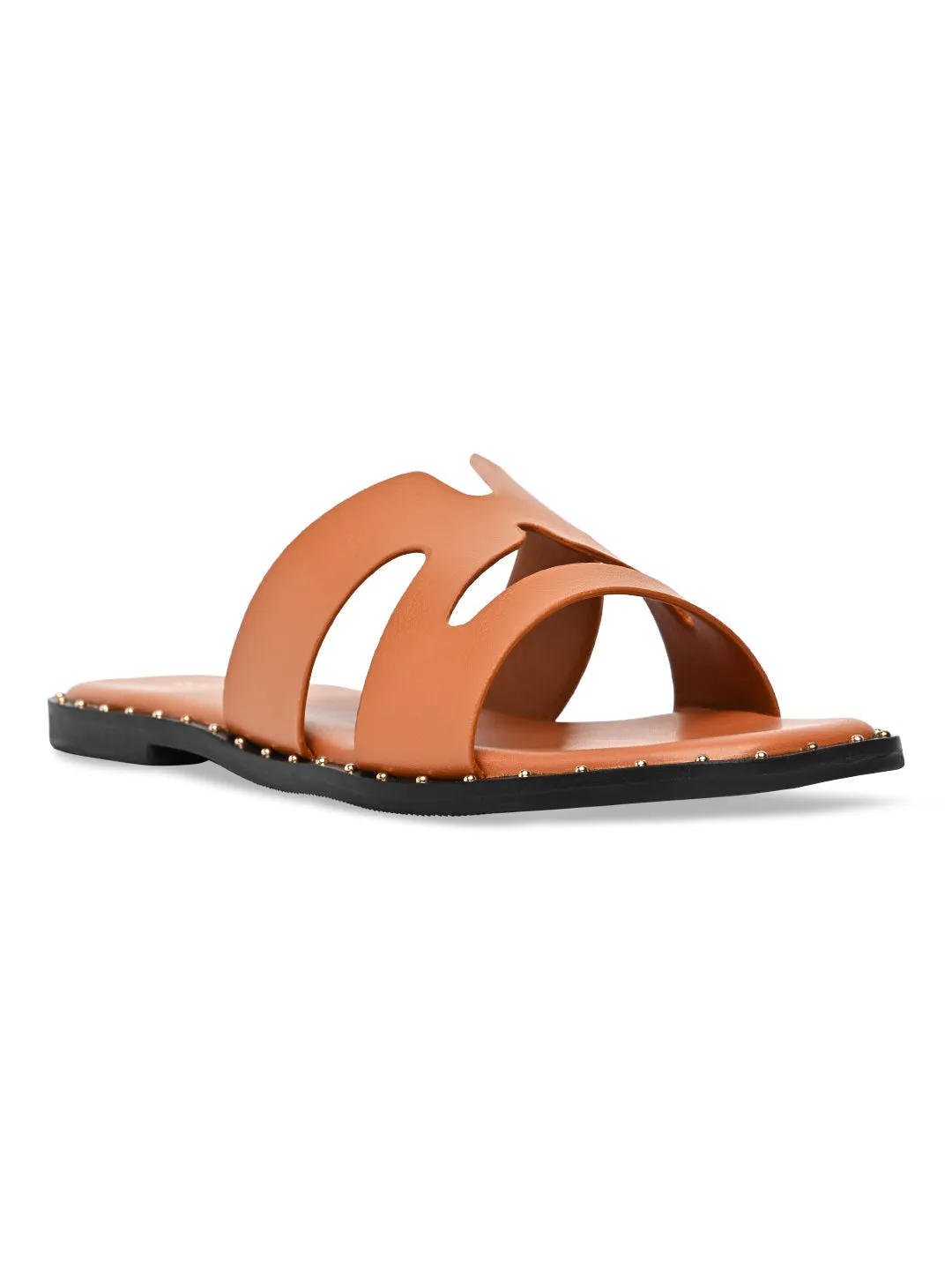 Rocia By Regal Tan Women Casual Flat Sandals