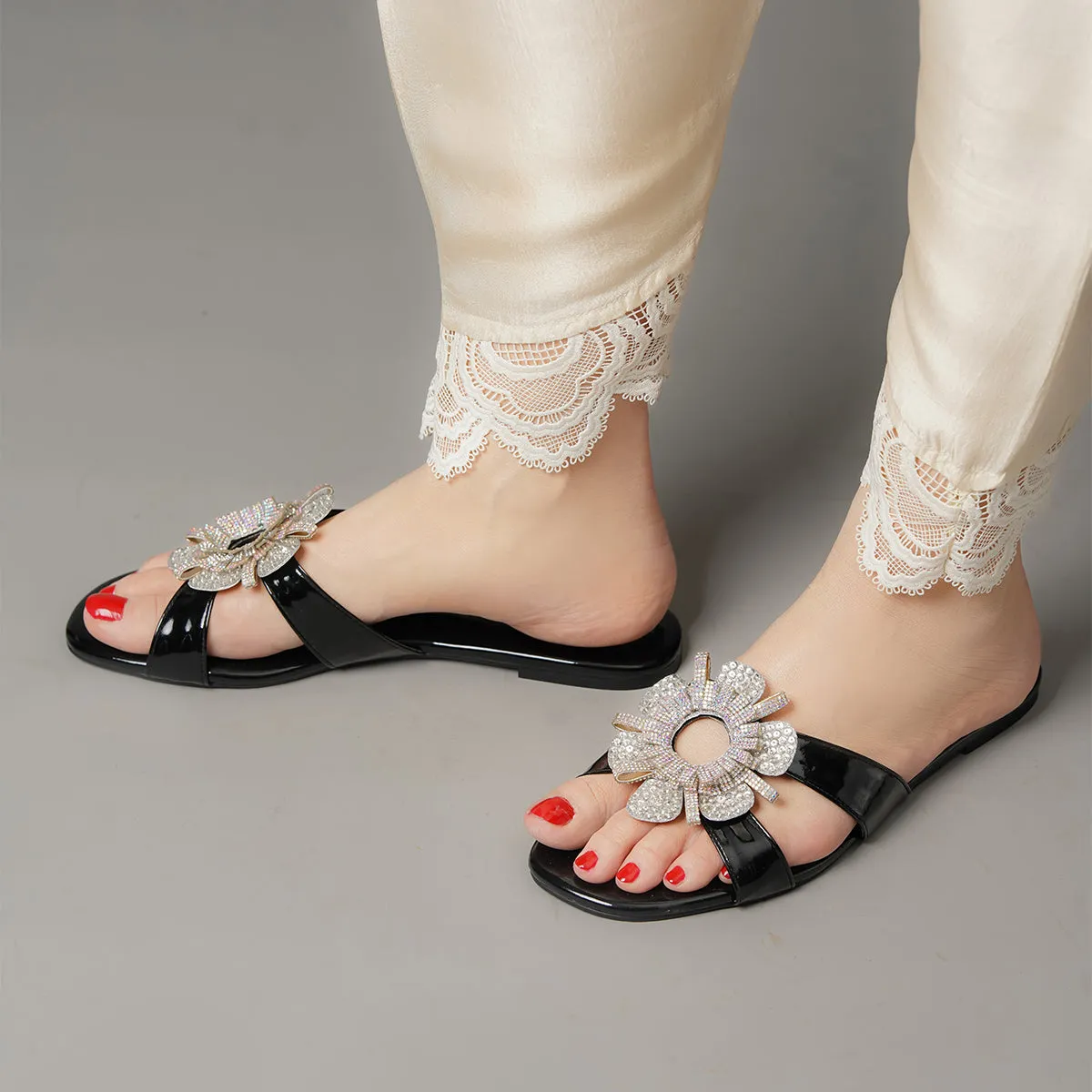 Rosa - Black - Flats by L'amour