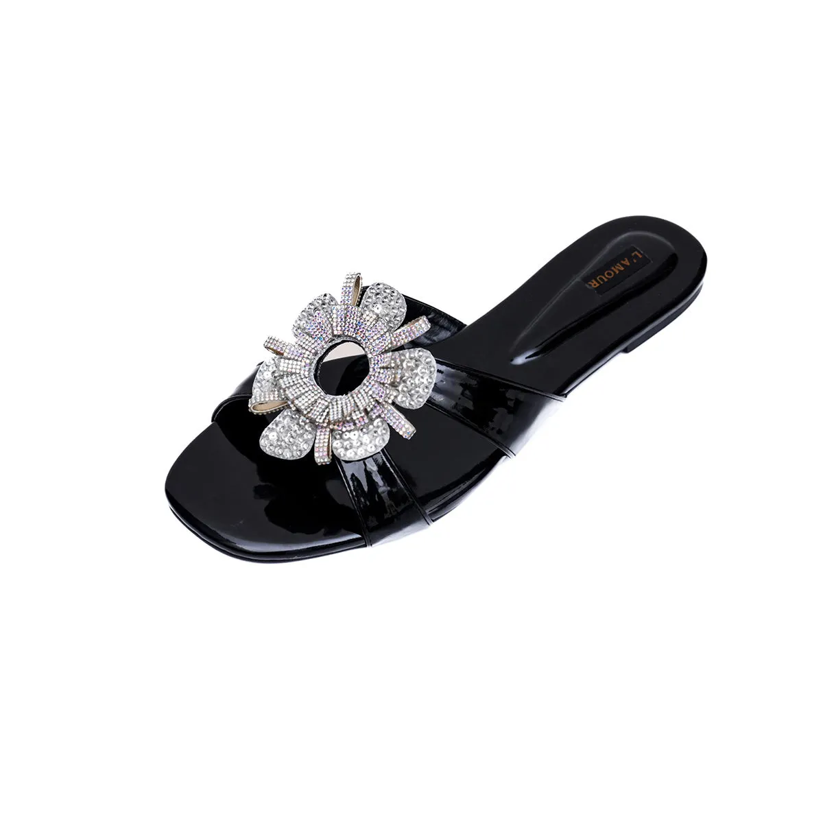 Rosa - Black - Flats by L'amour