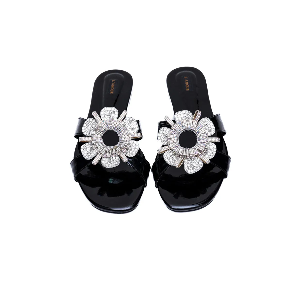Rosa - Black - Flats by L'amour