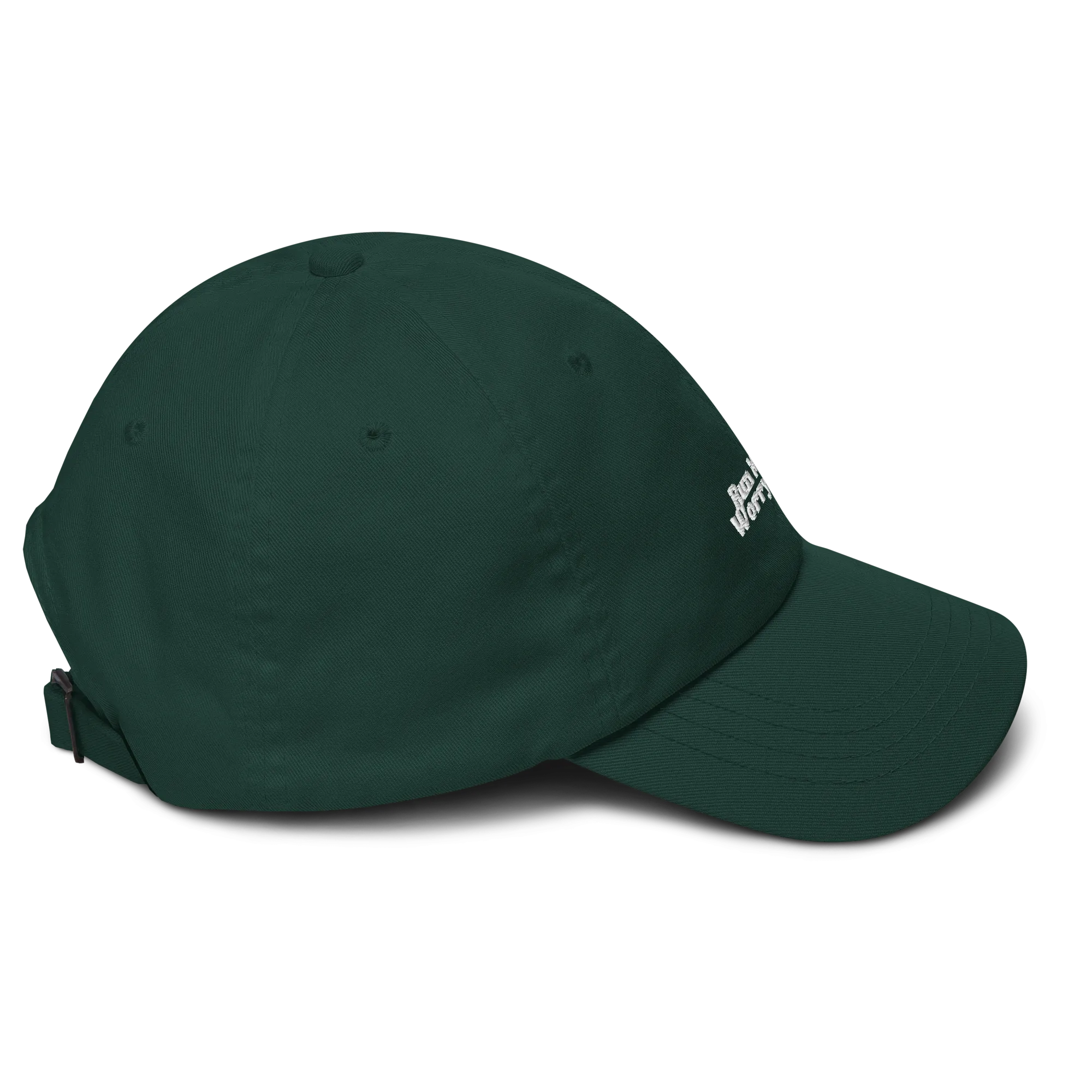Run More Worry Less Minimal Dad Hat