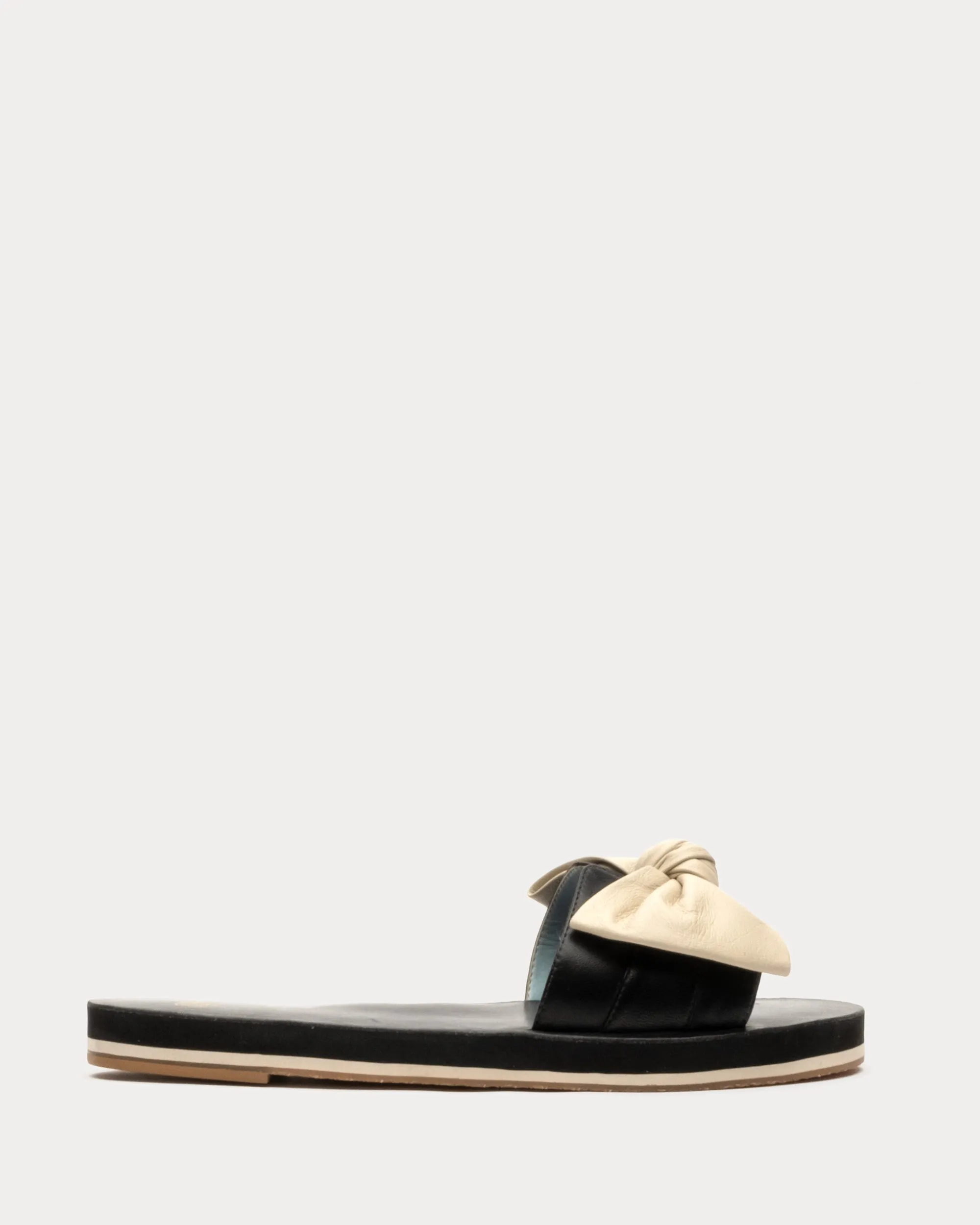 Sandy Cloud Slide - Soft Nappa Black Oyster