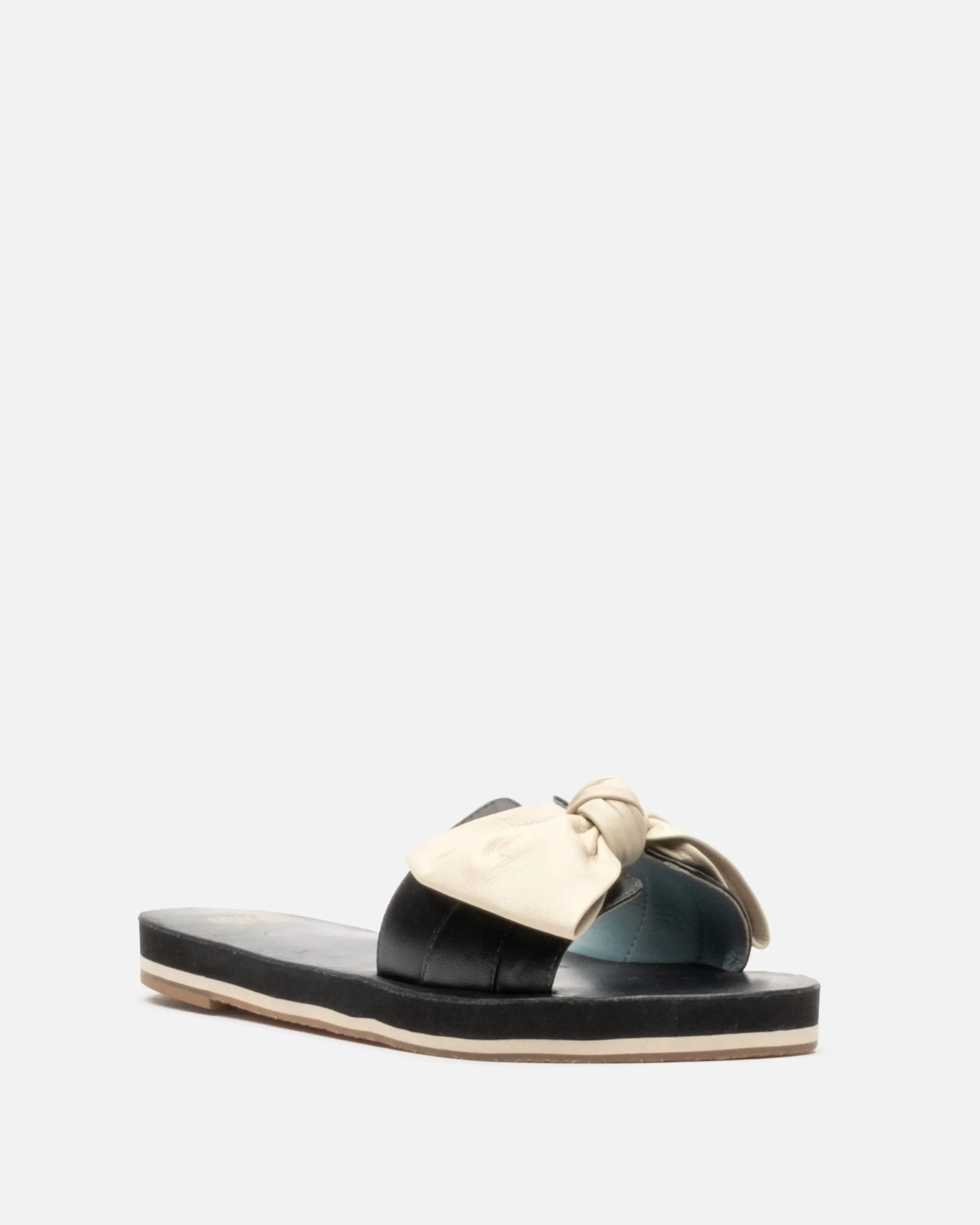 Sandy Cloud Slide - Soft Nappa Black Oyster