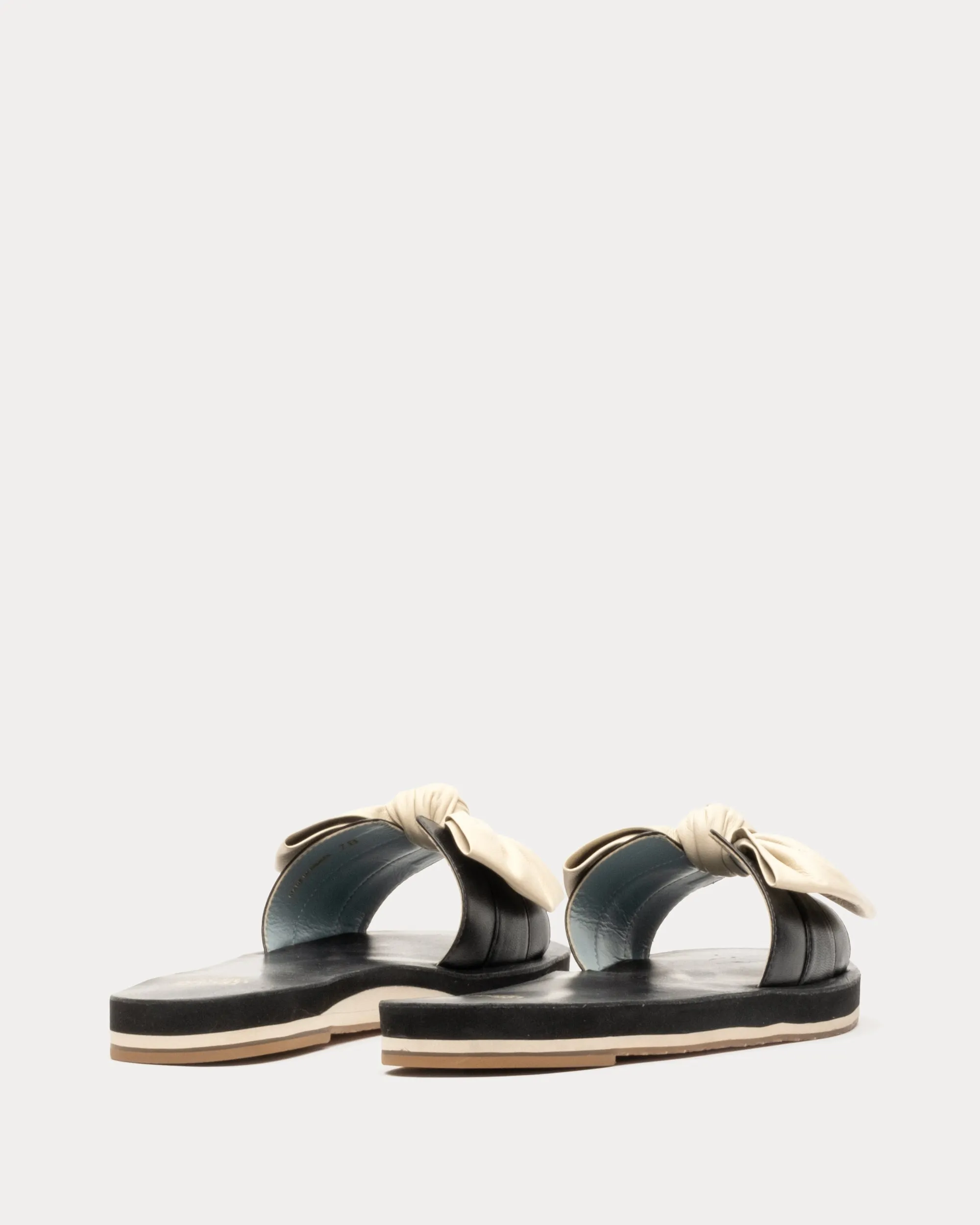Sandy Cloud Slide - Soft Nappa Black Oyster