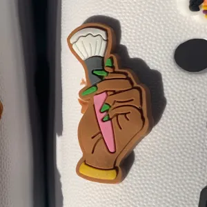 SHOE CHARMS - BRUSH & NAILS