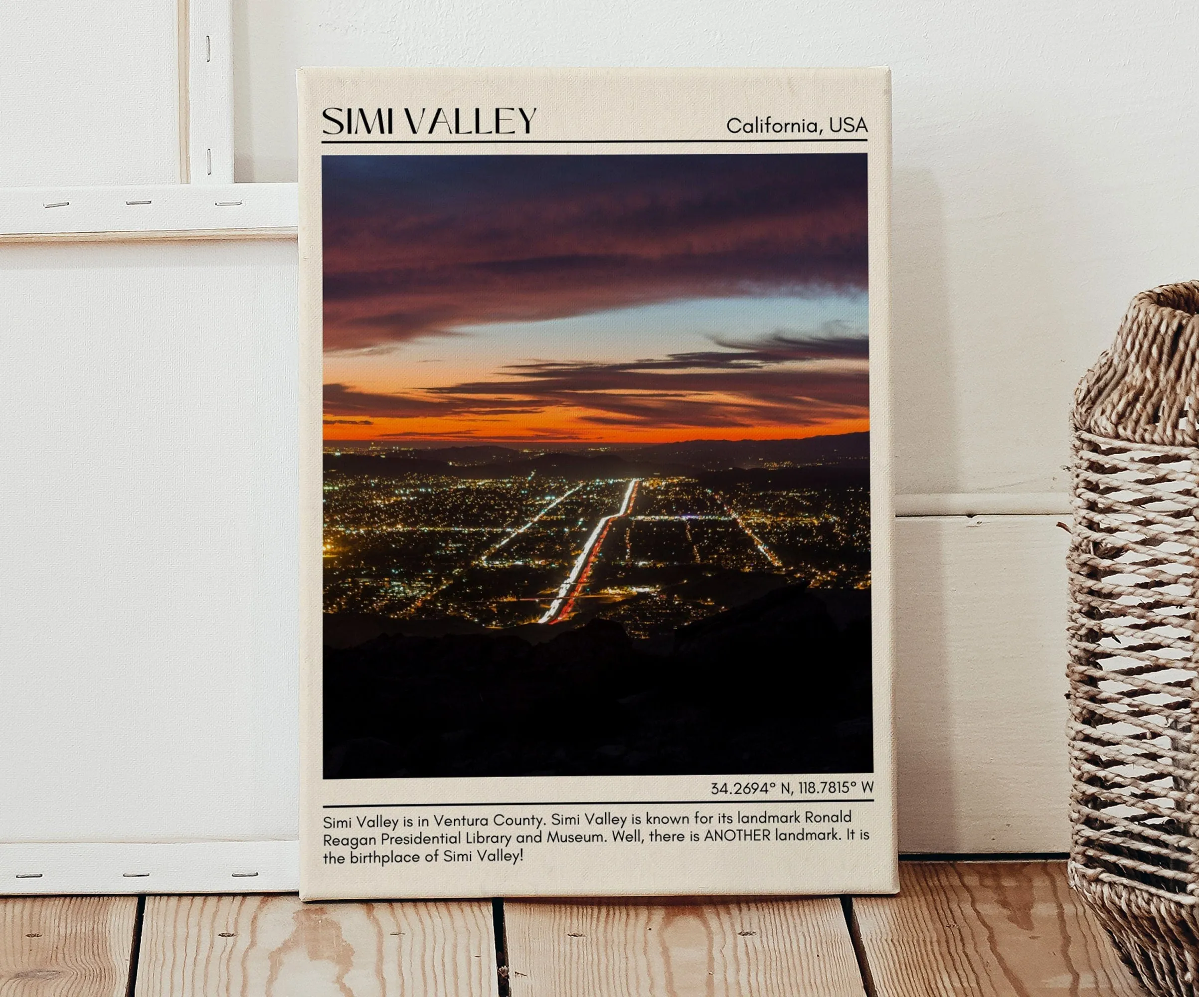 Simi Valley Minimal Wall Art, California, USA
