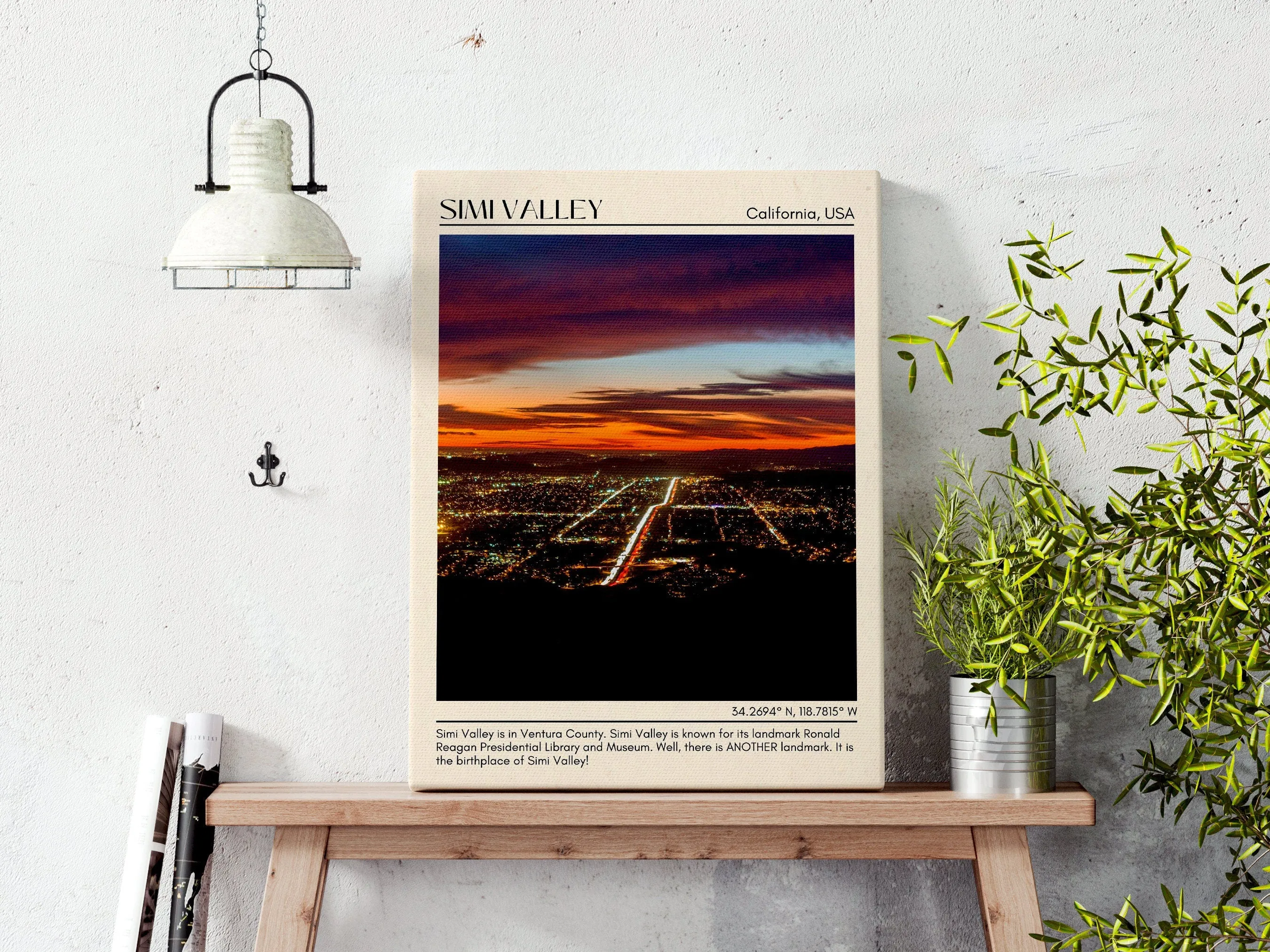 Simi Valley Minimal Wall Art, California, USA