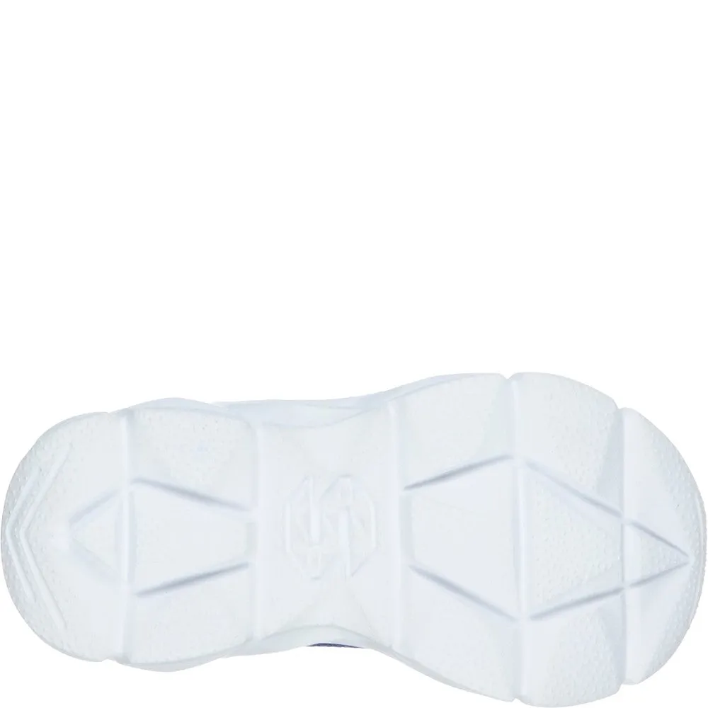 Skechers Advance-Intergrid Touch Fastening Strap Trainer with Two Layer Mesh Upper