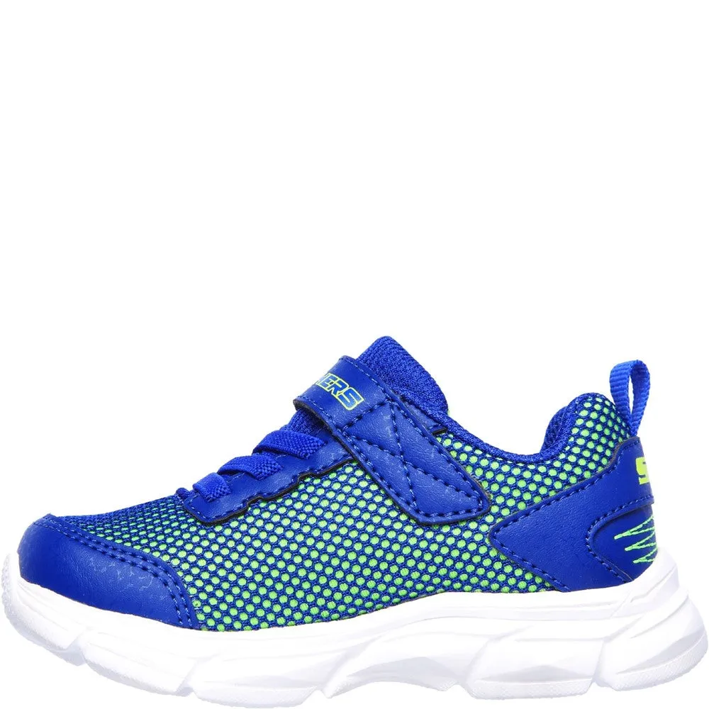 Skechers Advance-Intergrid Touch Fastening Strap Trainer with Two Layer Mesh Upper