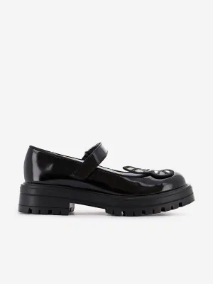 Sophia Webster Girls Butterfly Mary Jane Flat in Black