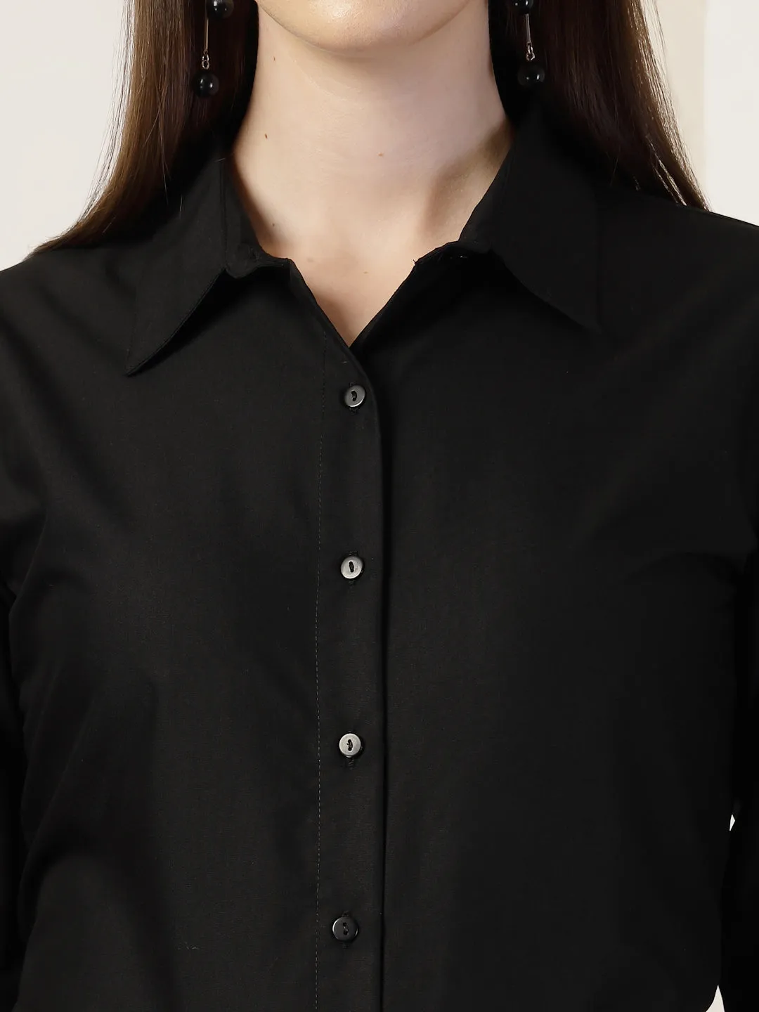 Style Quotient Women Black formal shirt