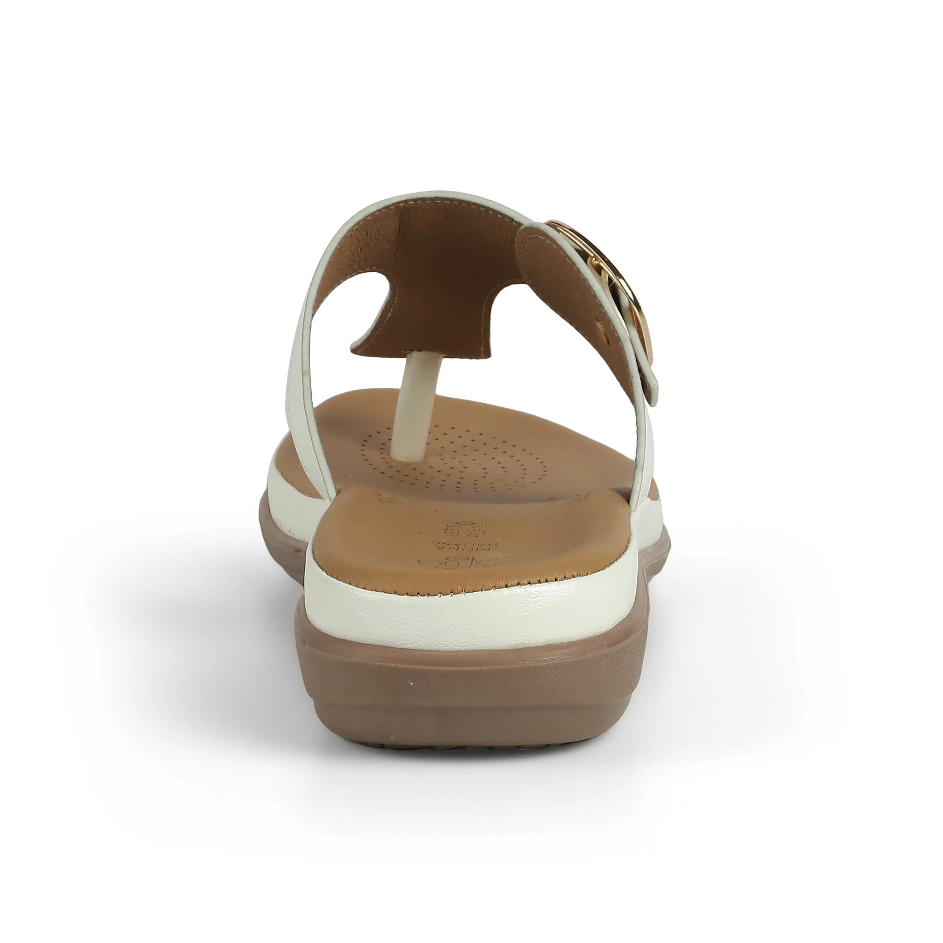 Tresmode Esop White Women's Casual Platform Flats