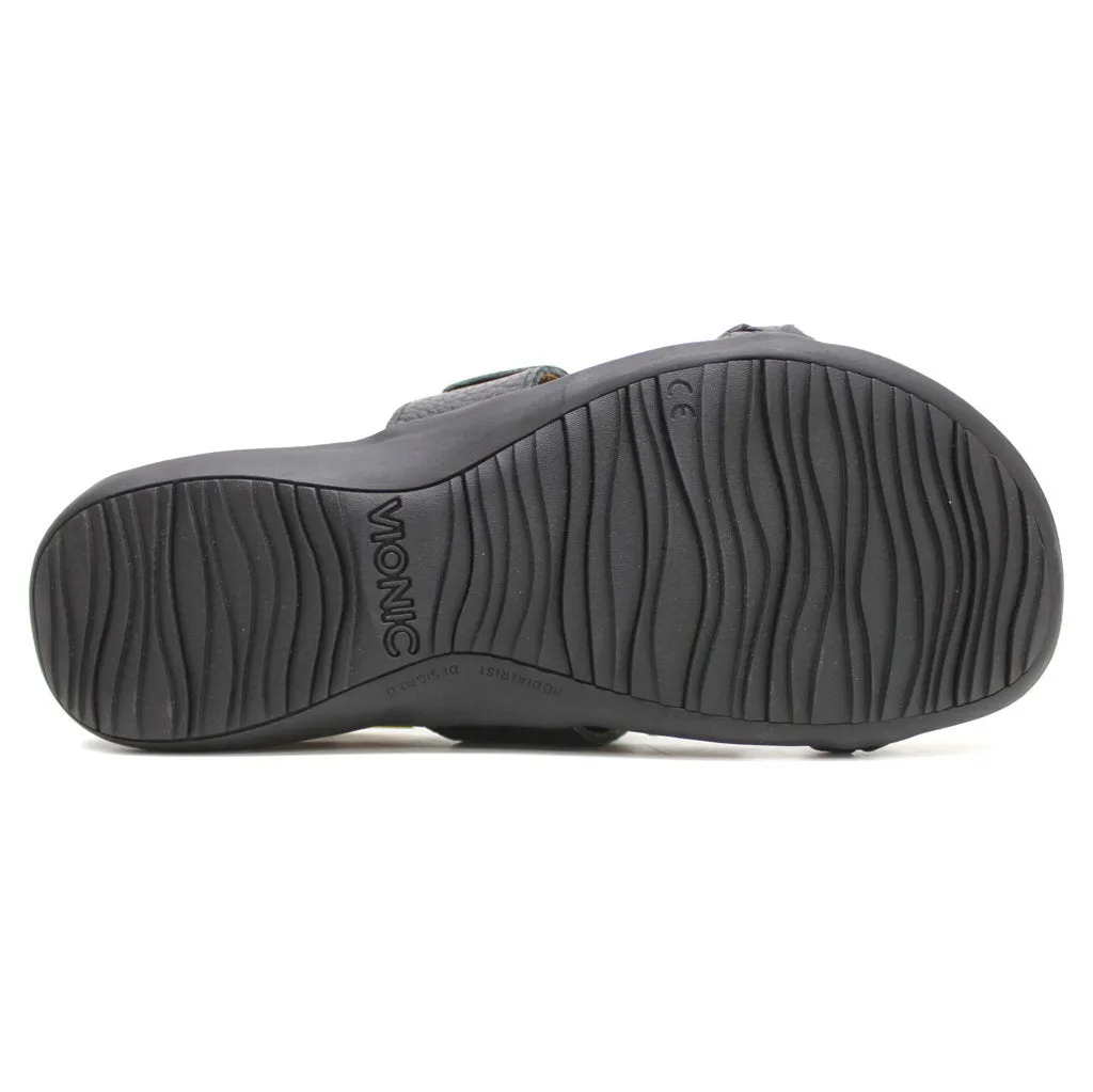 Vionic Jeanne Leather Women's Slides Sandals