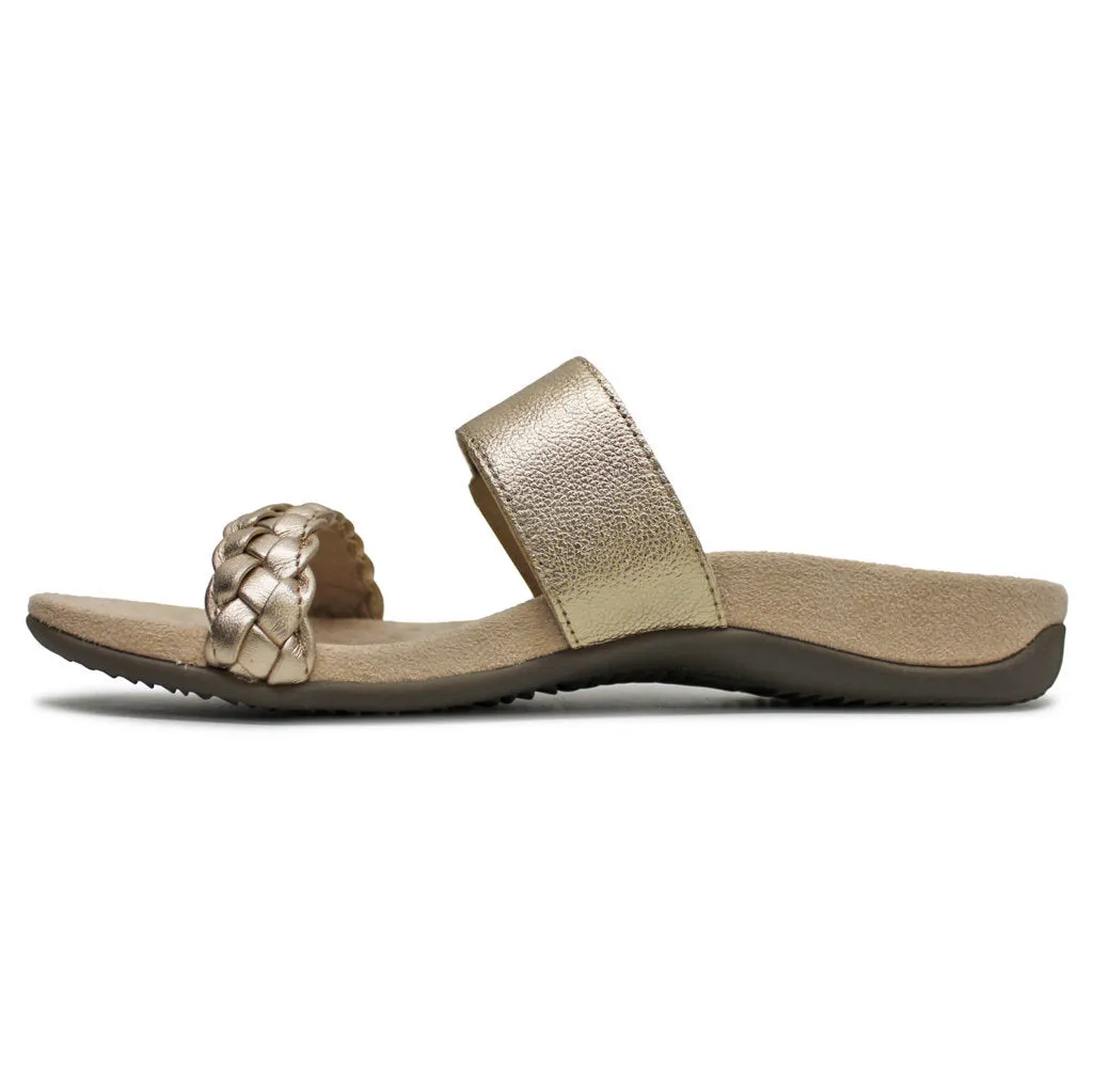 Vionic Jeanne Leather Women's Slides Sandals