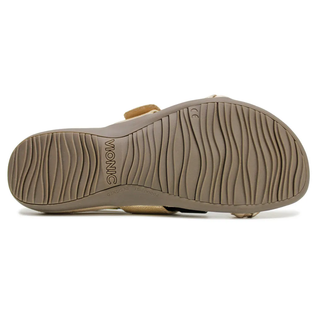 Vionic Jeanne Leather Women's Slides Sandals