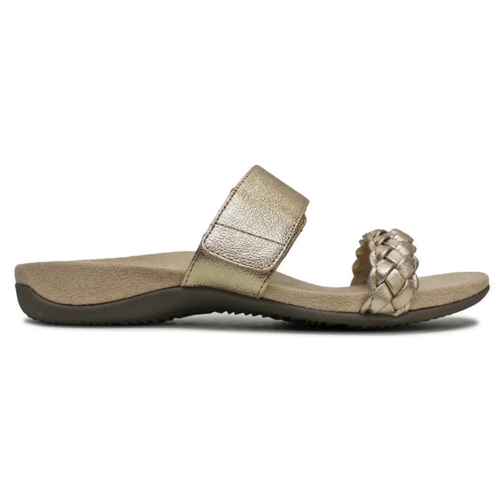 Vionic Jeanne Leather Women's Slides Sandals