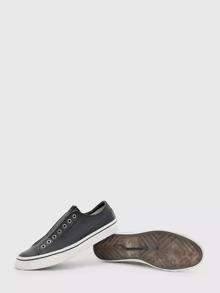 VULC LACELESS LOW TOP (BLACK) - JOHN VARVATOS