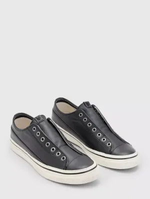 VULC LACELESS LOW TOP (BLACK) - JOHN VARVATOS