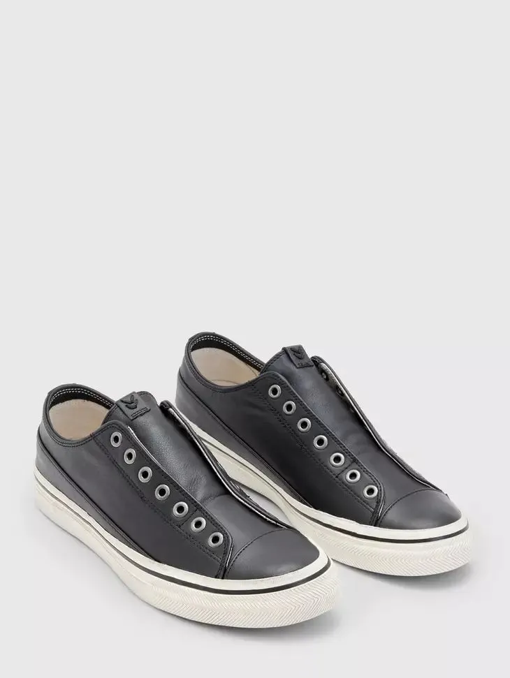 VULC LACELESS LOW TOP (BLACK) - JOHN VARVATOS