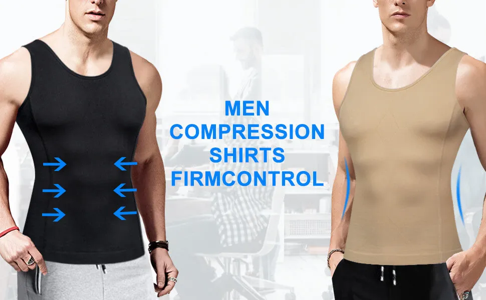 Waist Trainer for Men: Smooth Tank Top Body Shaper