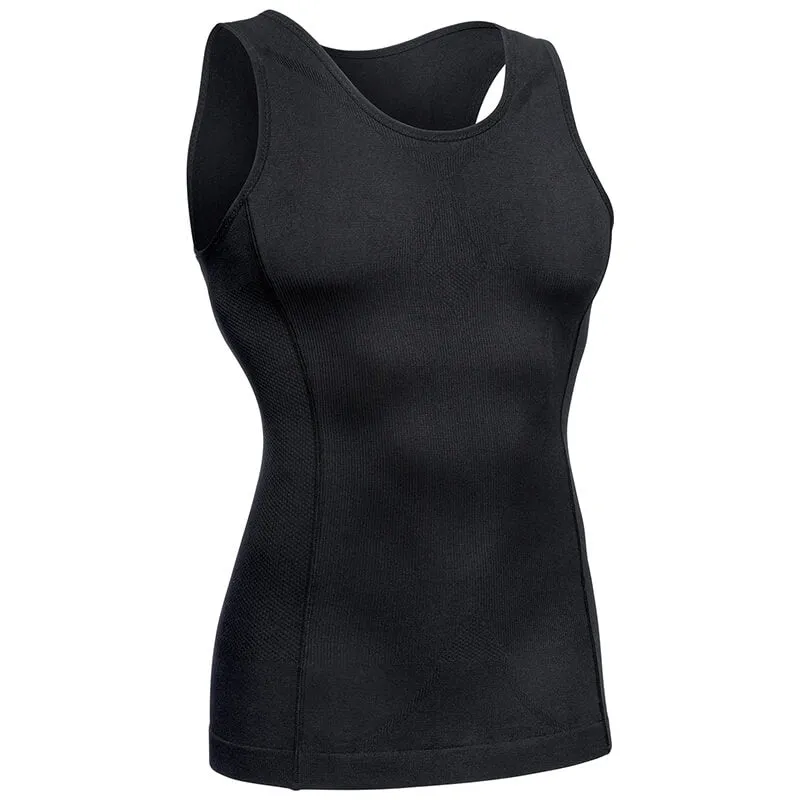 Waist Trainer for Men: Smooth Tank Top Body Shaper