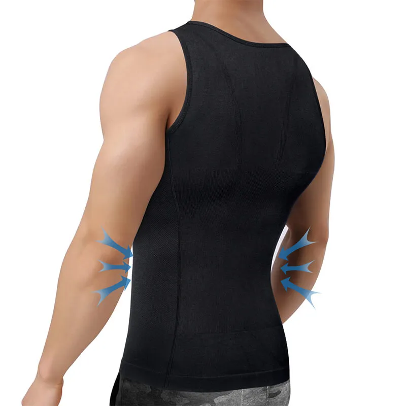Waist Trainer for Men: Smooth Tank Top Body Shaper