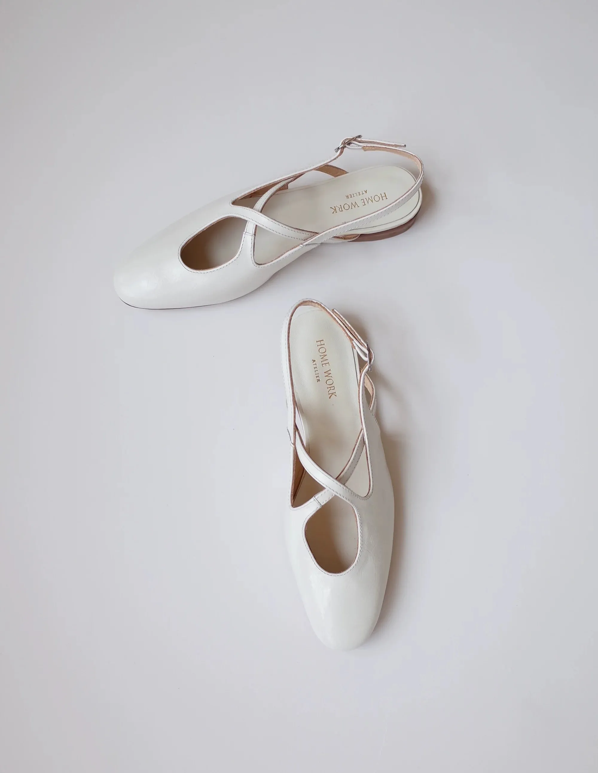 White Ballet Flats
