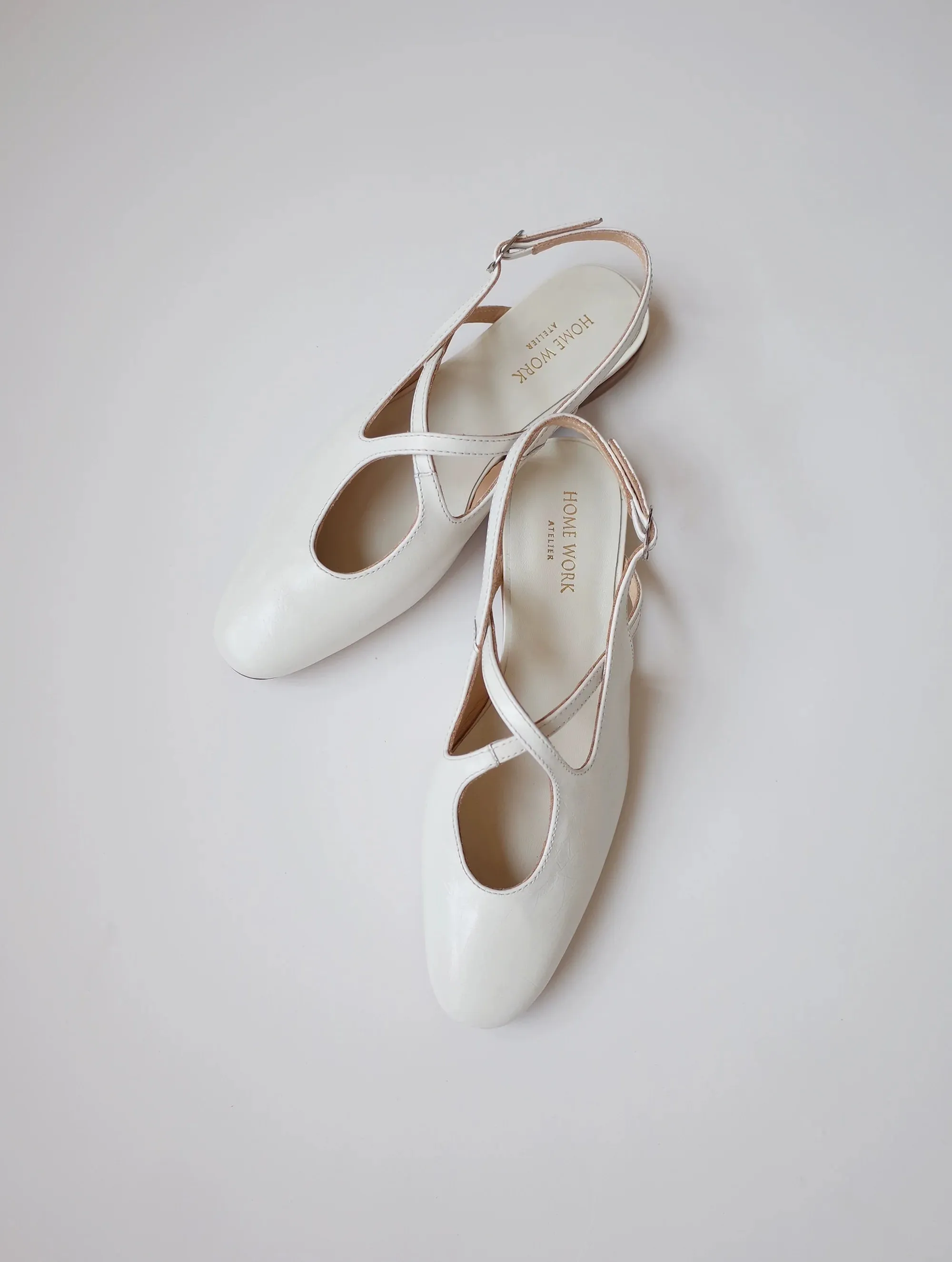 White Ballet Flats