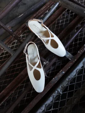 White Ballet Flats