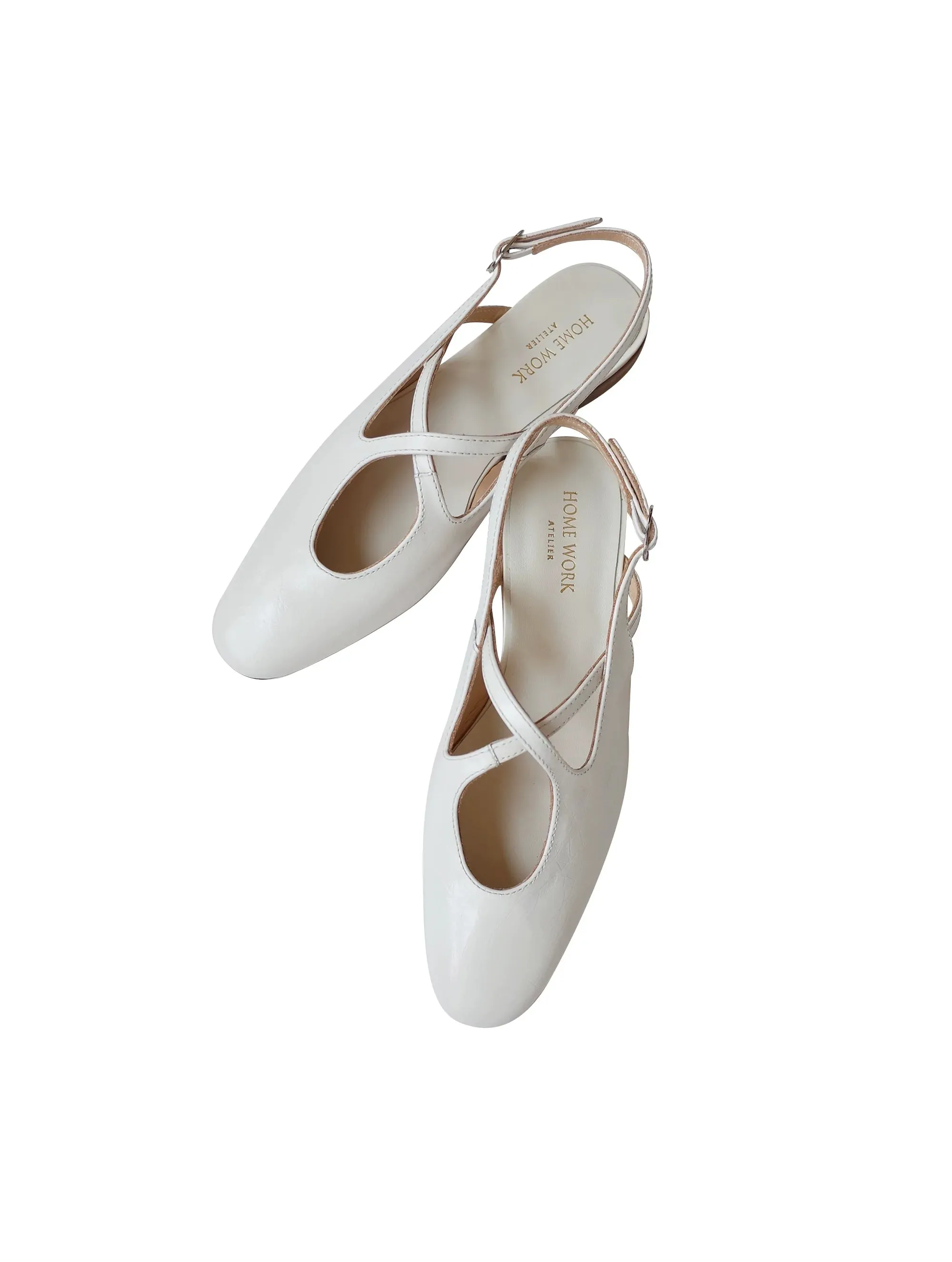 White Ballet Flats