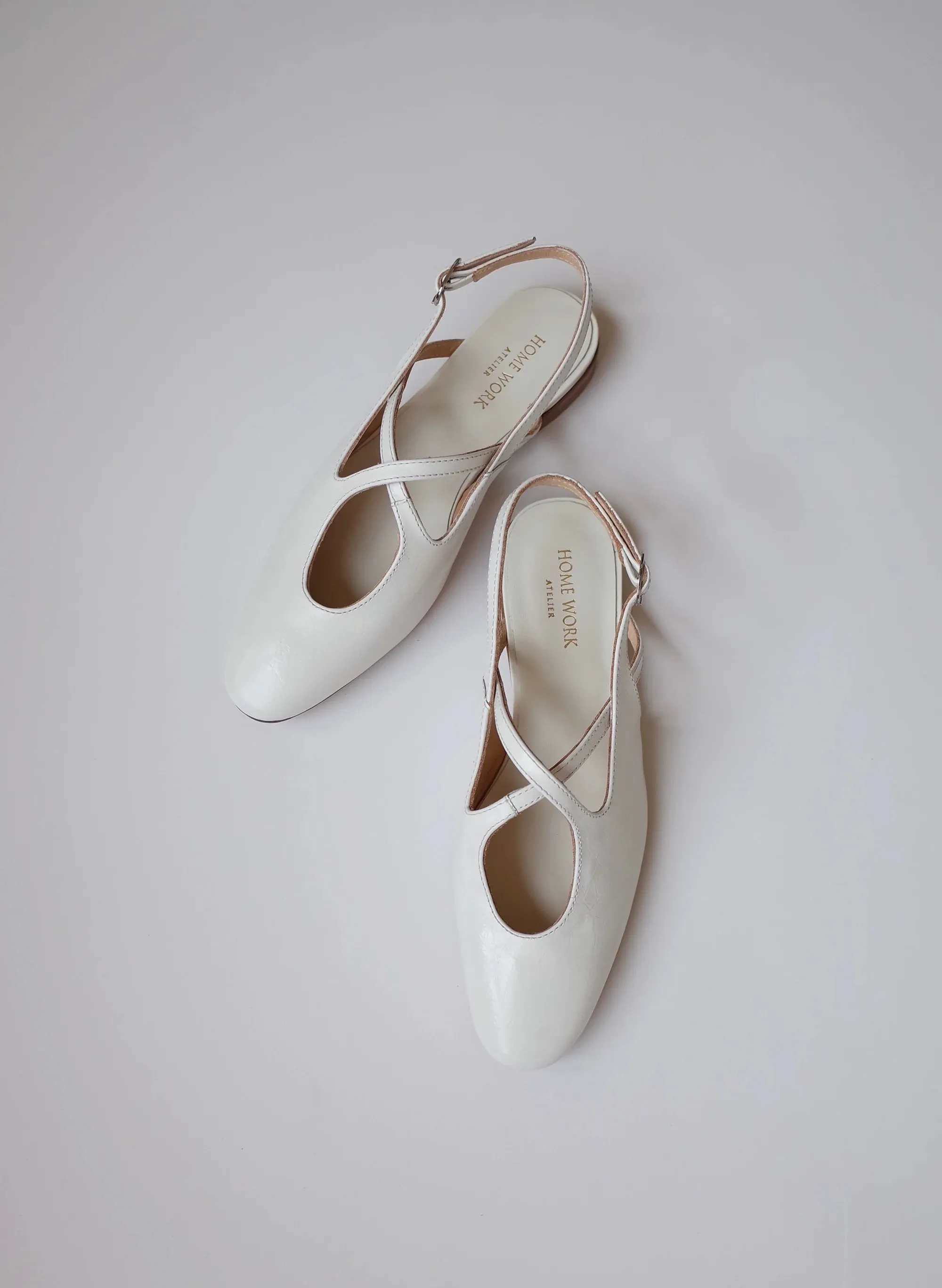 White Ballet Flats