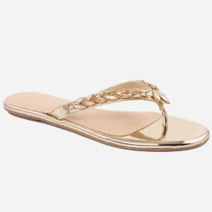 WOMEN "STELLA" CHIC CROSS OVER STRAP SLIPPERS