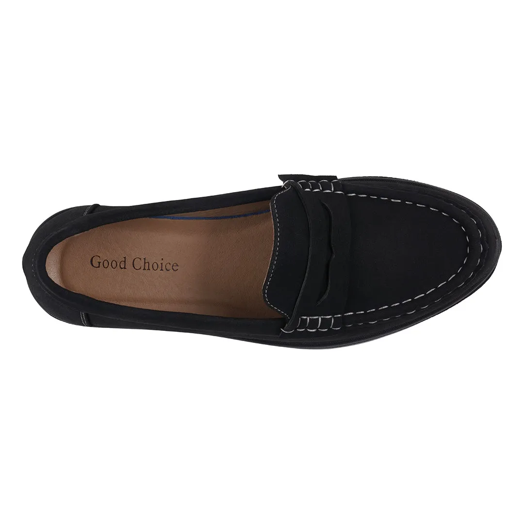 Women's Fallon Black Penny Slip-On Loafer Flats