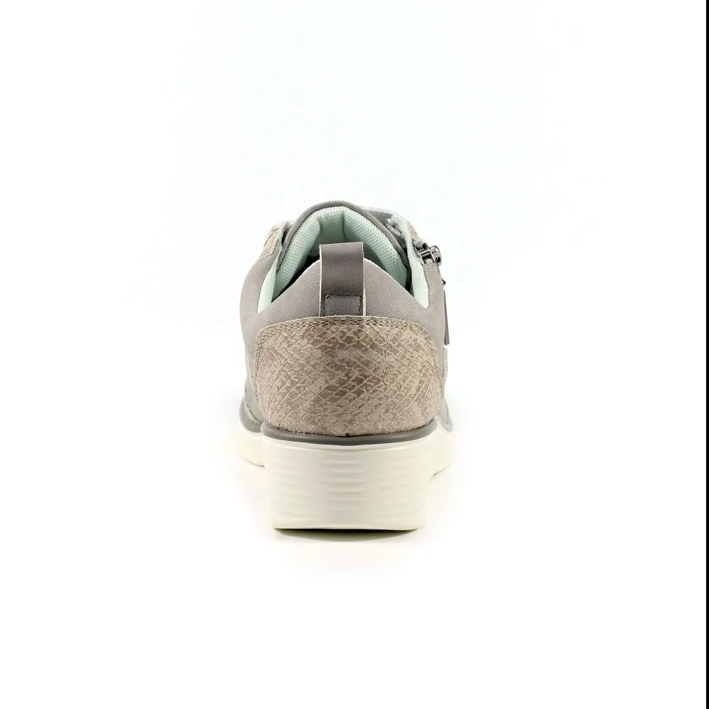 Womens Lunar Wedge Trainers Silver