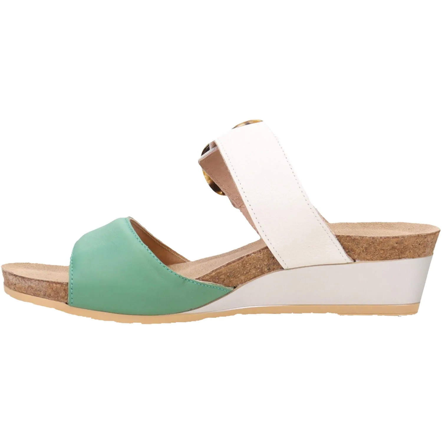 Women's Naot Kingdom Soft Jade/Soft White Leather