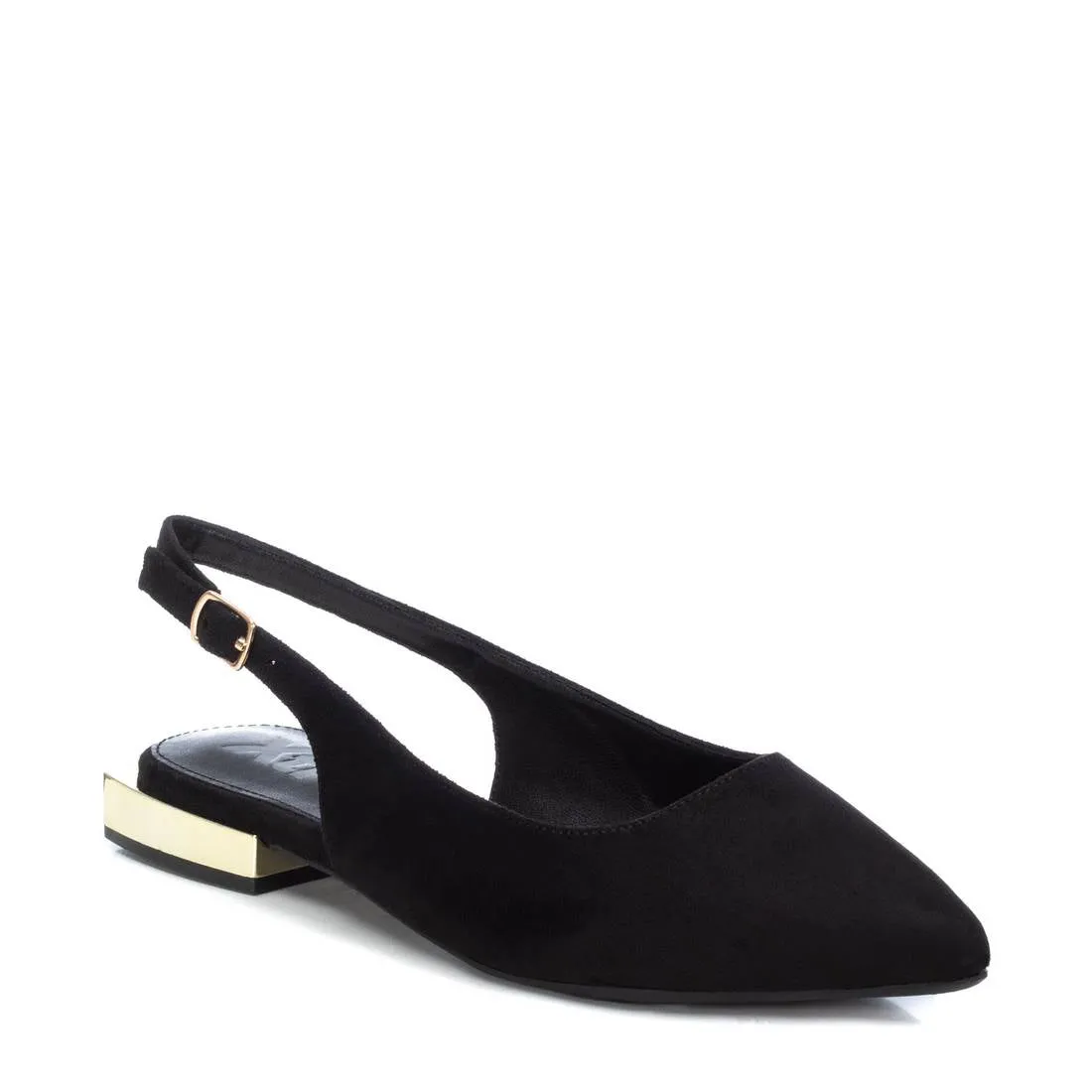 Women's Slingback Suede Flats By XTI, 14106503 Black