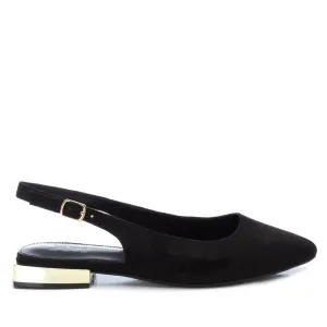 Women's Slingback Suede Flats By XTI, 14106503 Black