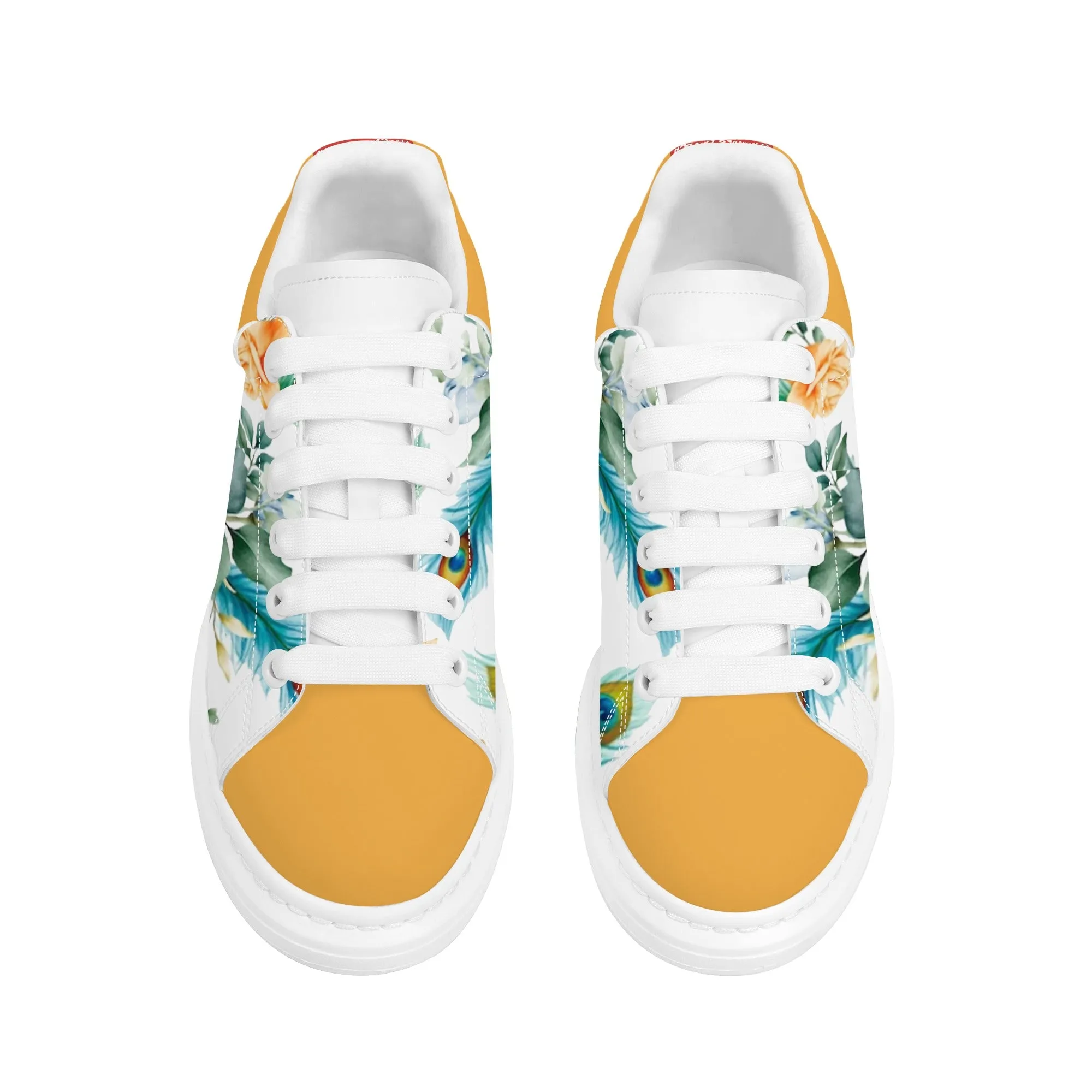 Womens White Low Top Chunky Shoes