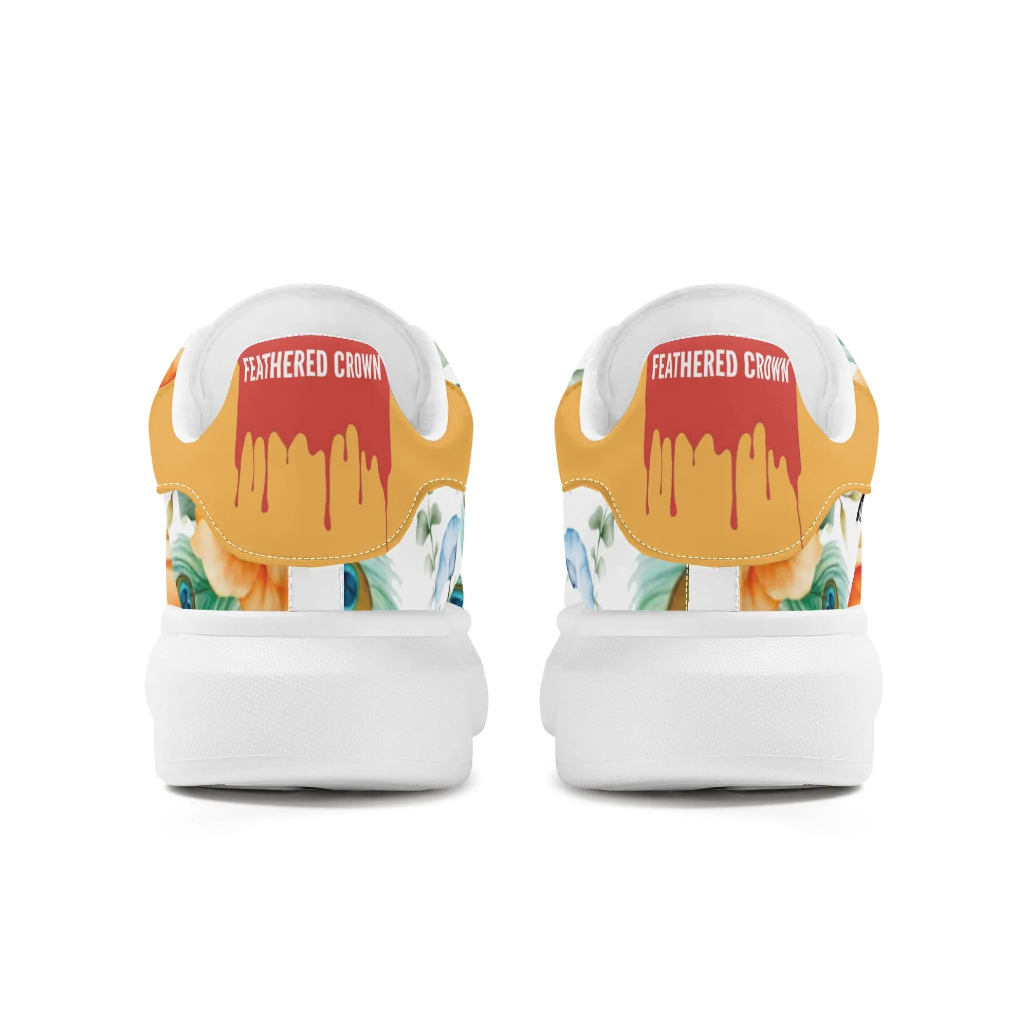 Womens White Low Top Chunky Shoes